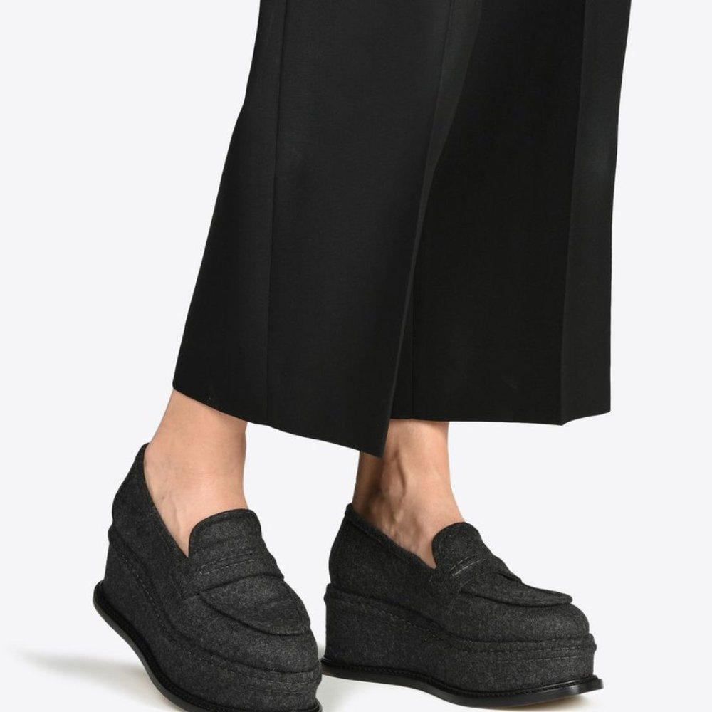Felt flatform platform loafers Maison Margiela